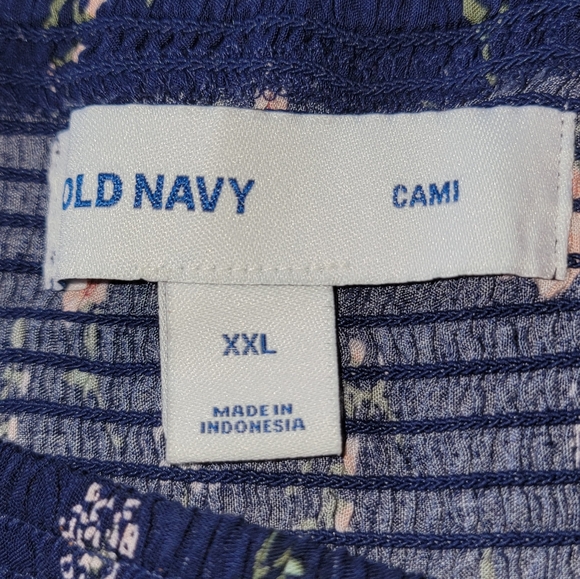 NEW NWOT Plus Size Old Navy Cami Smocked Flowered Sundress Sz XXL Sixe 20 - Picture 7 of 7